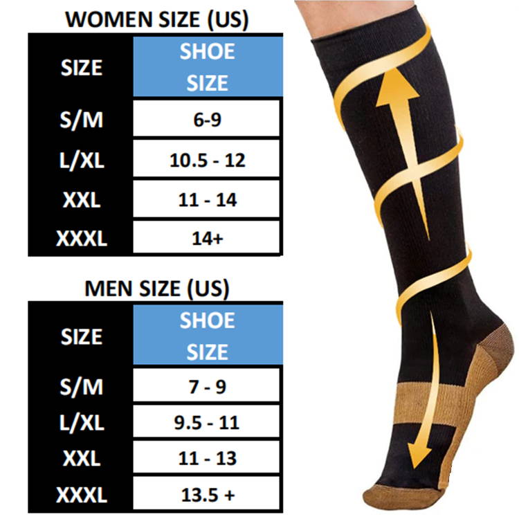 Copper Fiber Compression Socks Joocla